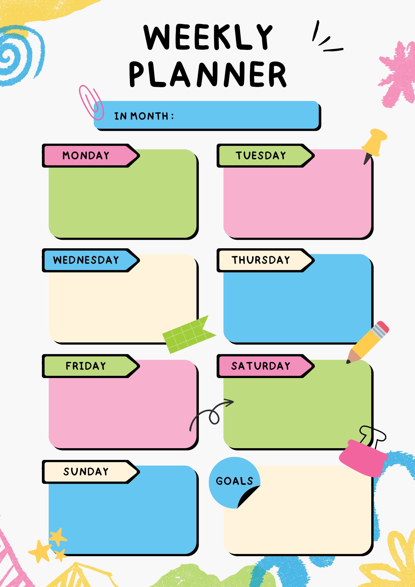 Creative Weekly Planner